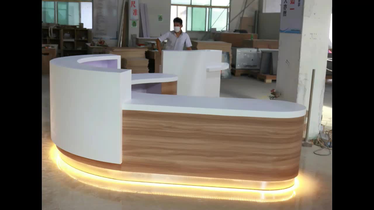 High Quality Clinic Solid Surface Reception Desk