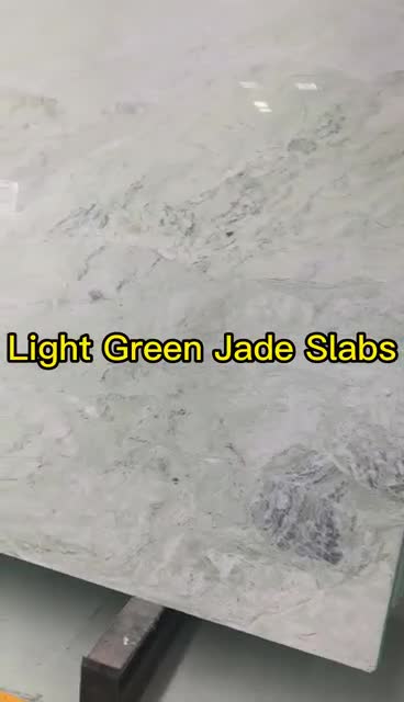 Light Emerald Jade Marble Slabs For Flooring Tiles