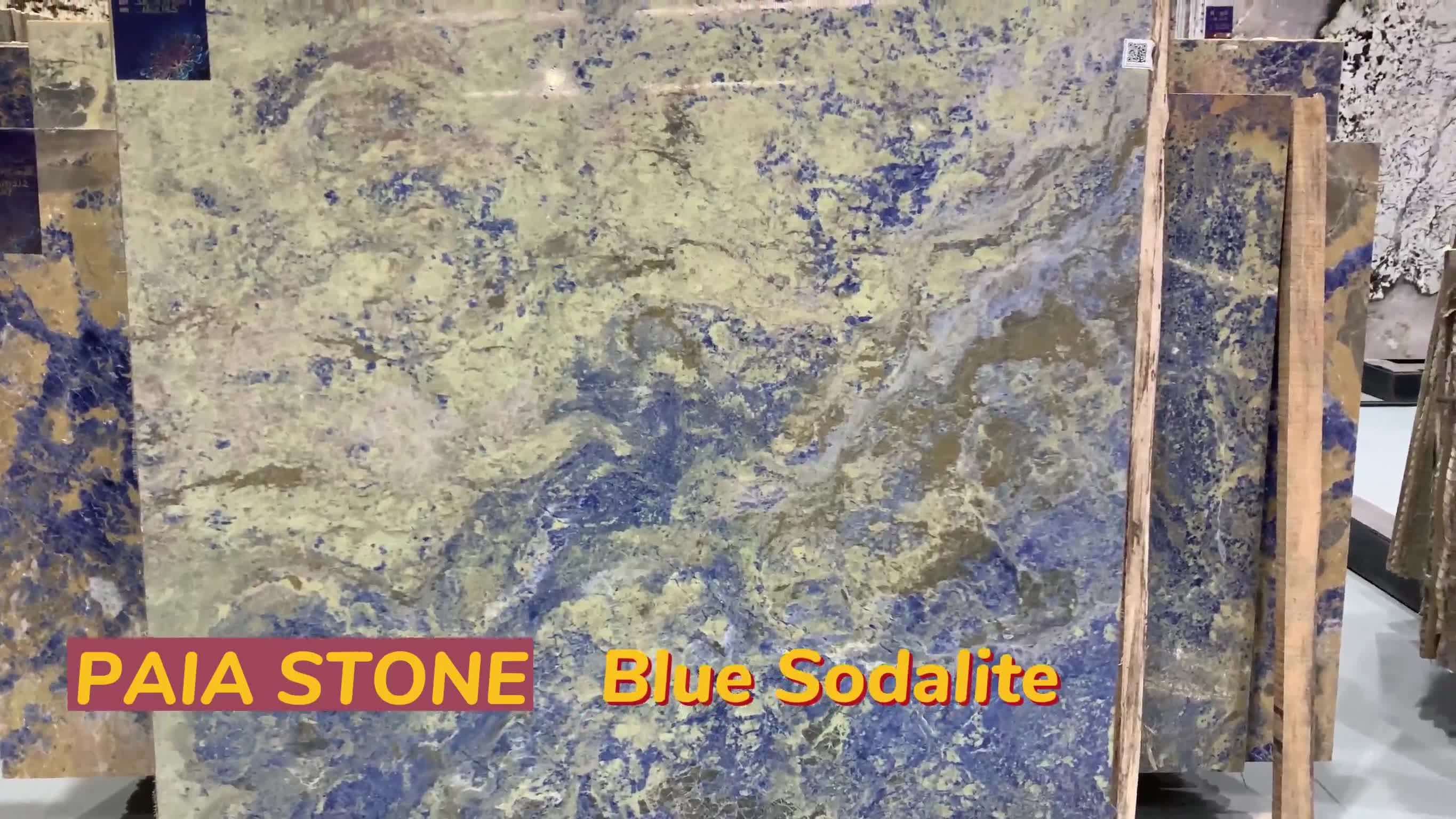 Polished Blue Sodalite Marble Slab Tile For  Background Wall