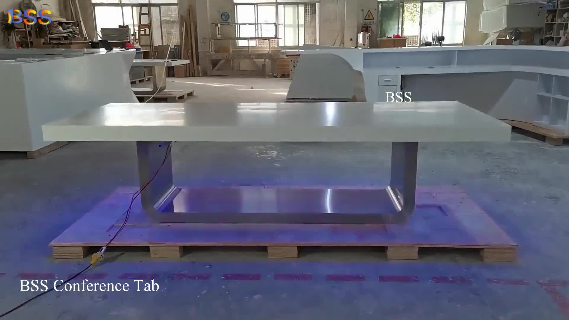 White Conference Table Design Ideas Custom Quartz Furniture