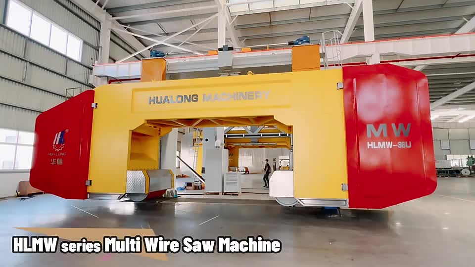 Marble Granite Block Cutting Multiwire Quarry Diamond Wire Saw Machine