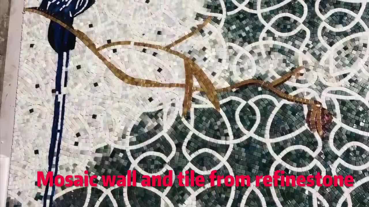 Decoration Glass Mosaic Pattern For Bathroom Wall Tile