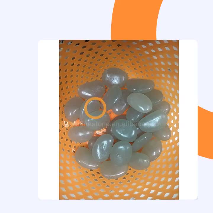 Decorative Transparent Colored Glass Pebbles