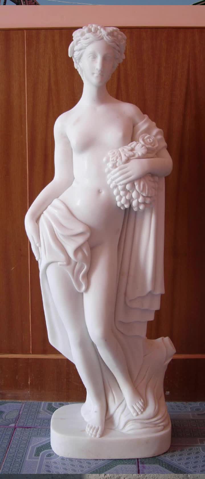 Hand Carved Famous Marble Statues Nude Male David Statue