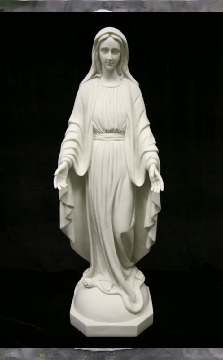 Hand Carved Natural White Marble Tombstone With Angel Statue