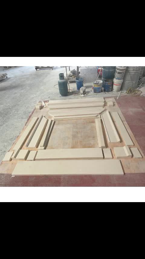 Modern European Style Roman Columns On The Marble Fireplace