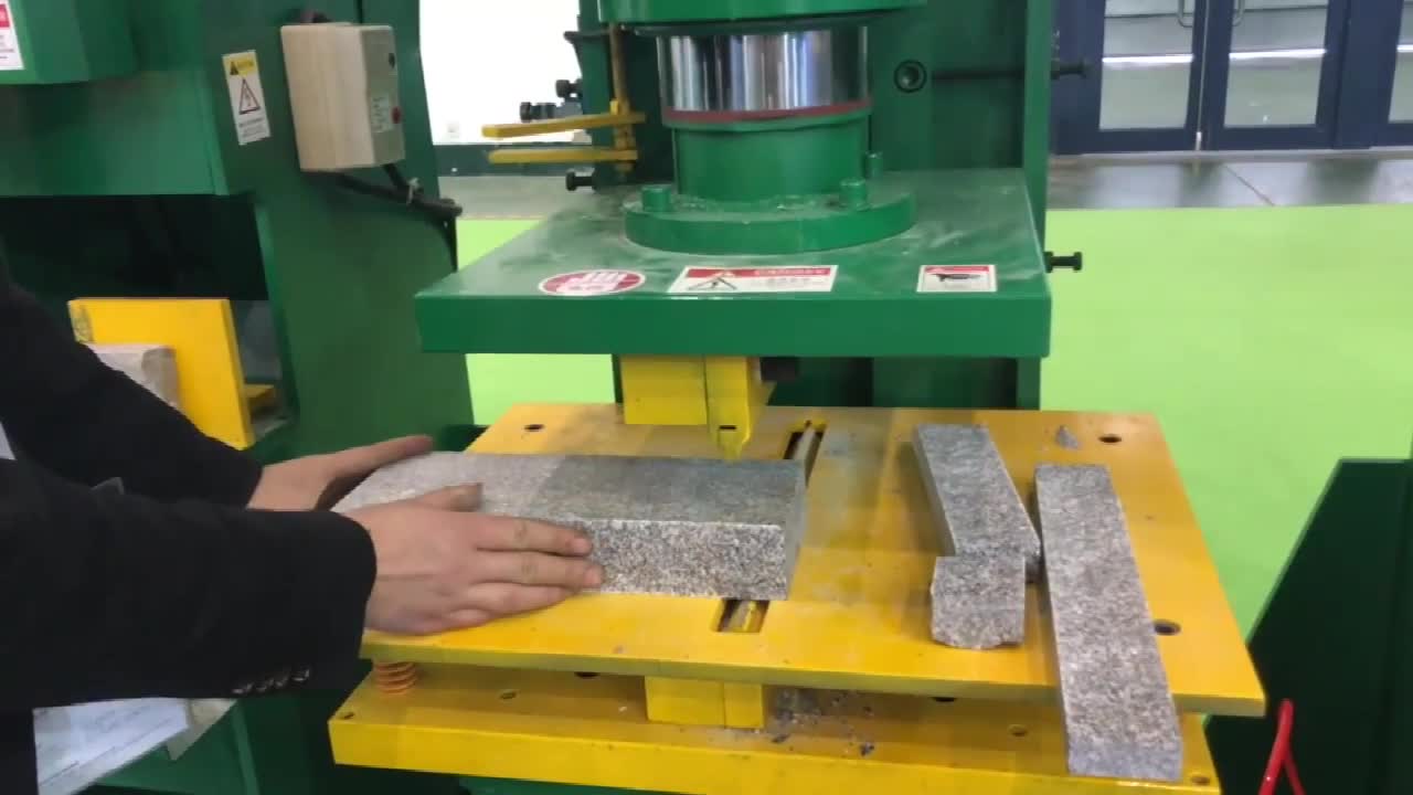Saw-Cut Face Stone Splitting And Stamping Machine