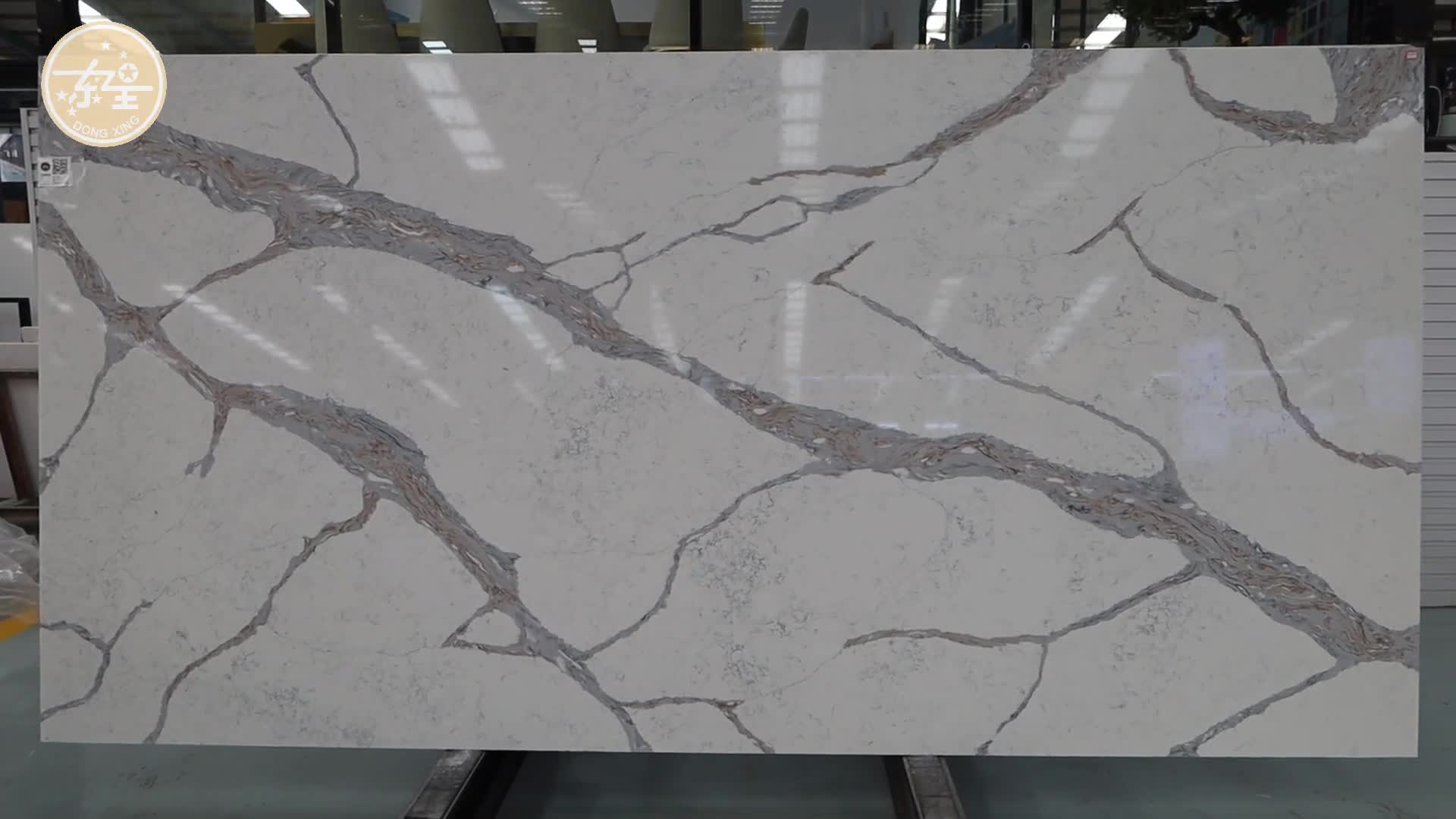DXQ8006 Calacatta White Artificial Quartz Slabs