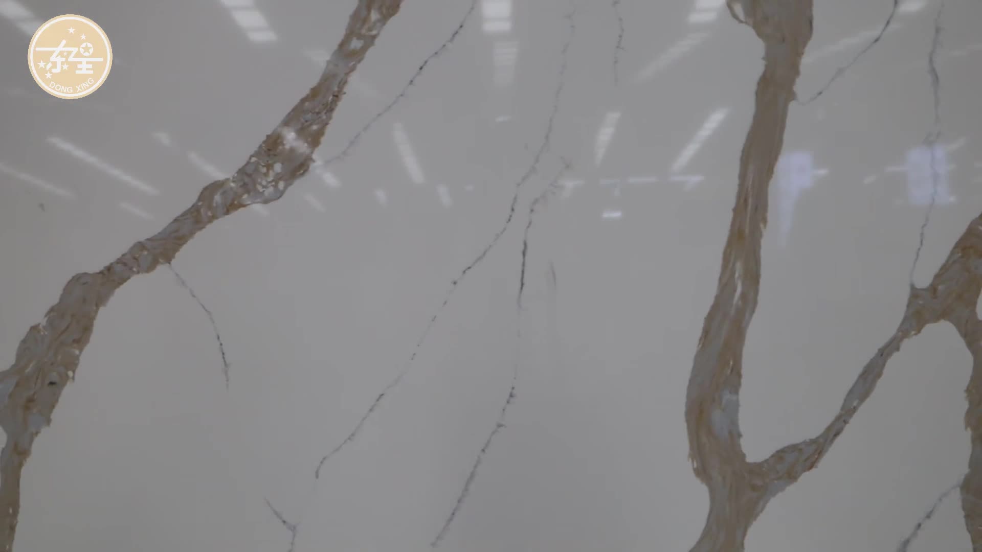DXQ8027 Carrara Gold Artificial Quartz Stone