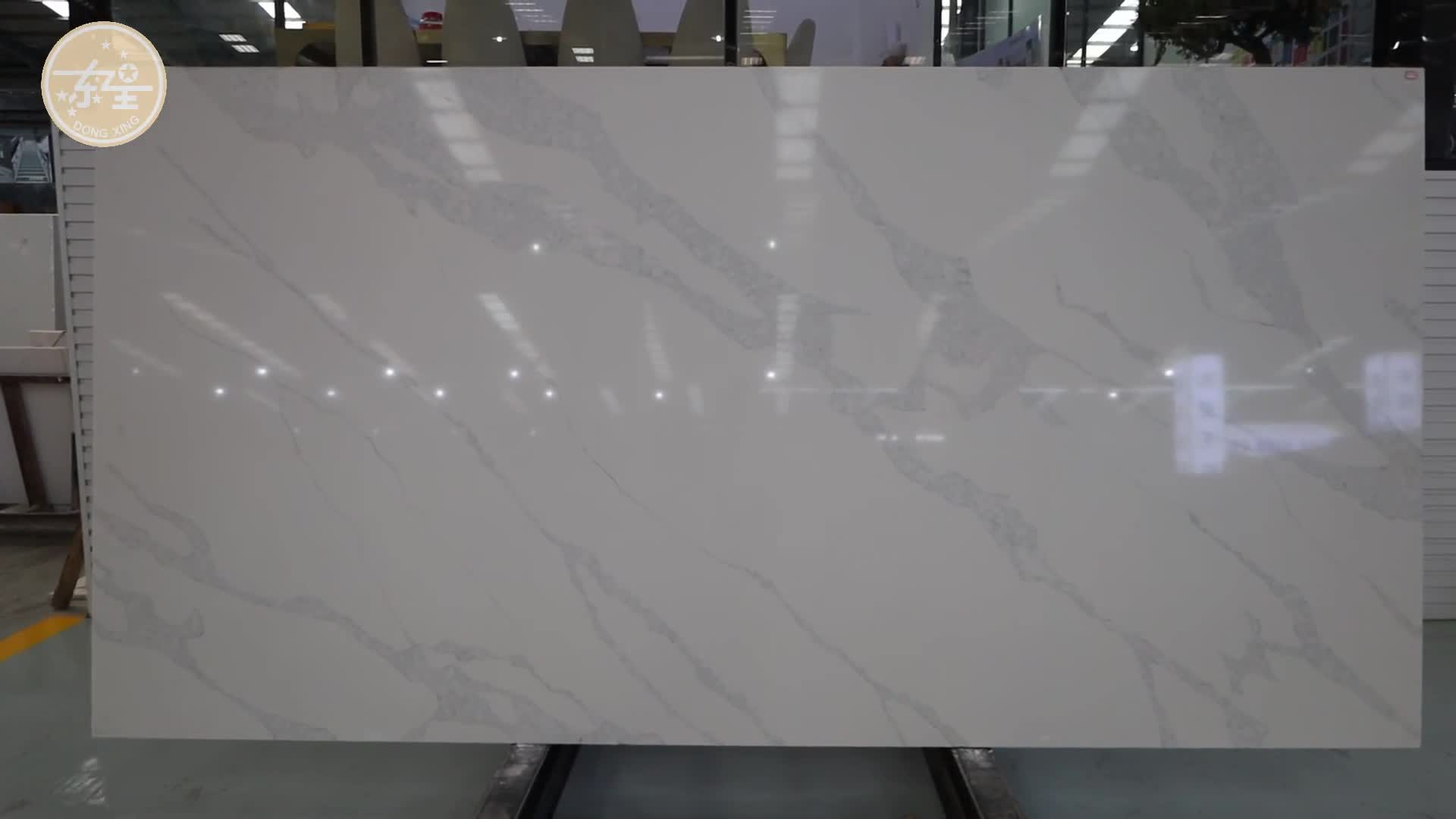 DXQ9021 Calacatta Light Grey Modern Quartz Tile