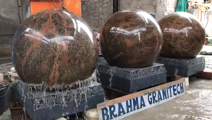Garden Fountain, Granite Globe Fountain, Ball Water Feature