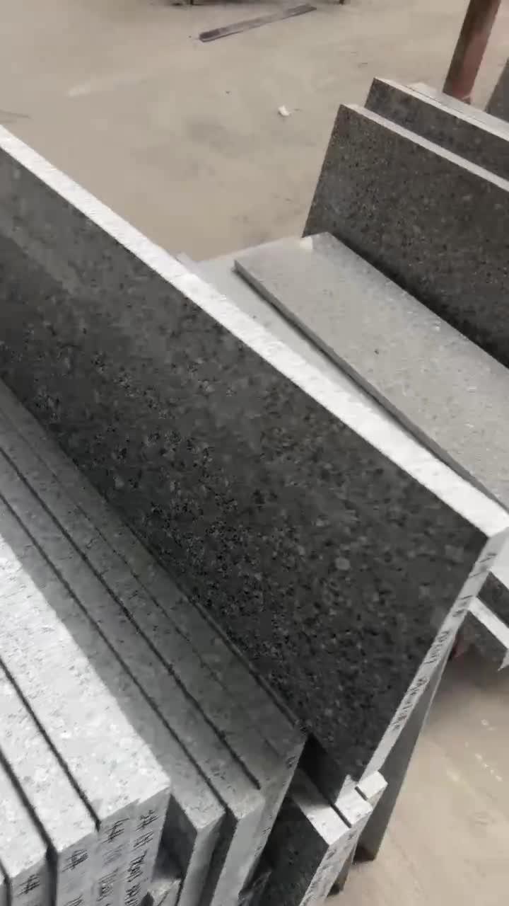 China Sapphire Granite Grey Cut To Size Slabs Tile Polished