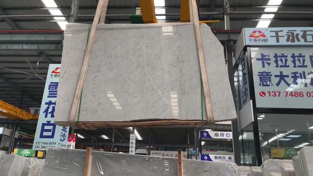Italy Bianco Carrara D Large Size Slabs Polished For Outdoor