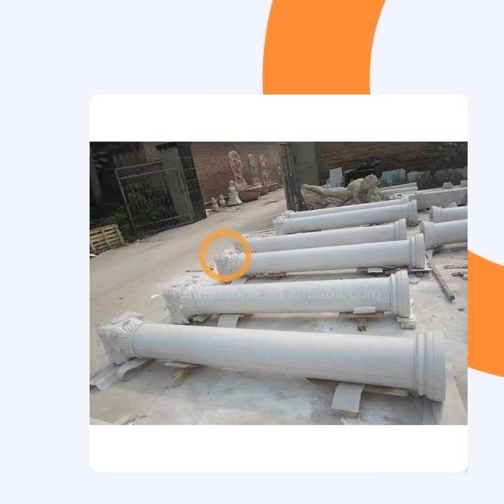 Nature Marble Columns Roman Column For Sale