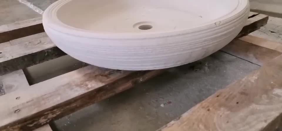 Beige Marble Basin, Wash Basin, Stone Sink