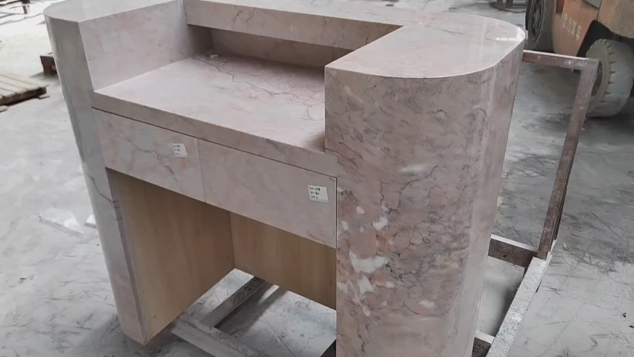 Natural Stone Limestone Round Table For Home Furniture