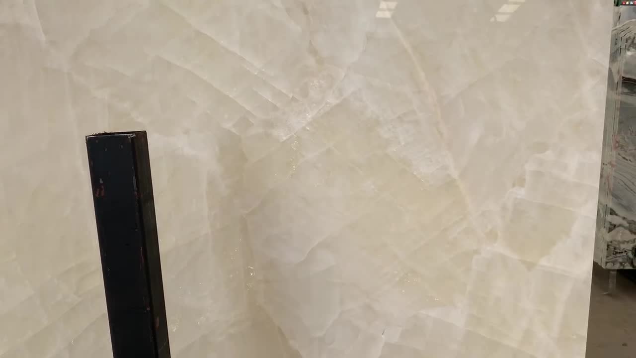 Translucent White Ice Jade Onyx Slabs And Tiles