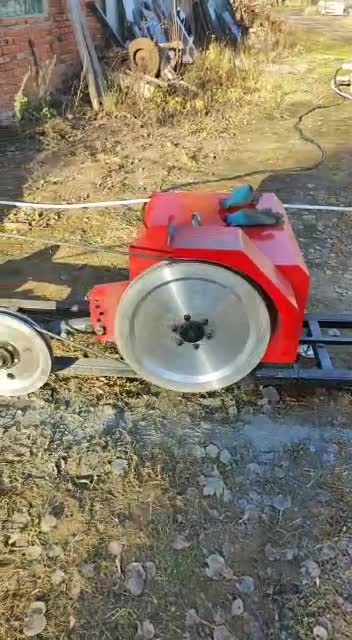 Automatic 18.5Kw/22Kw Portable Trimming Wire Stone Saw Machine