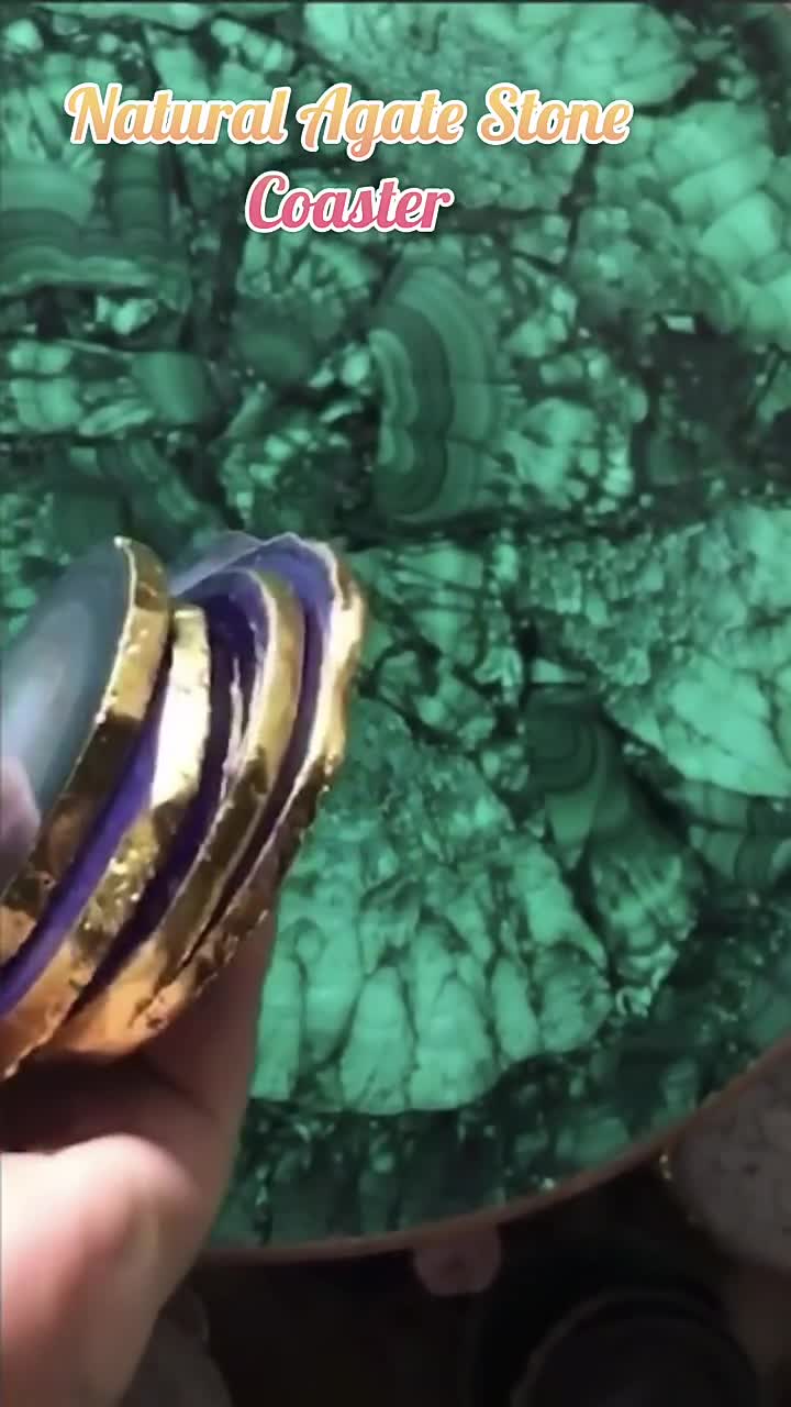 Natural Agate Stone Coasters