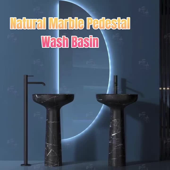 Natural Marble Free Standing Wash Basins