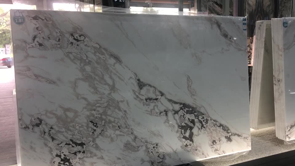 Dover White Marble- Bianco Picasso Marble Slabs