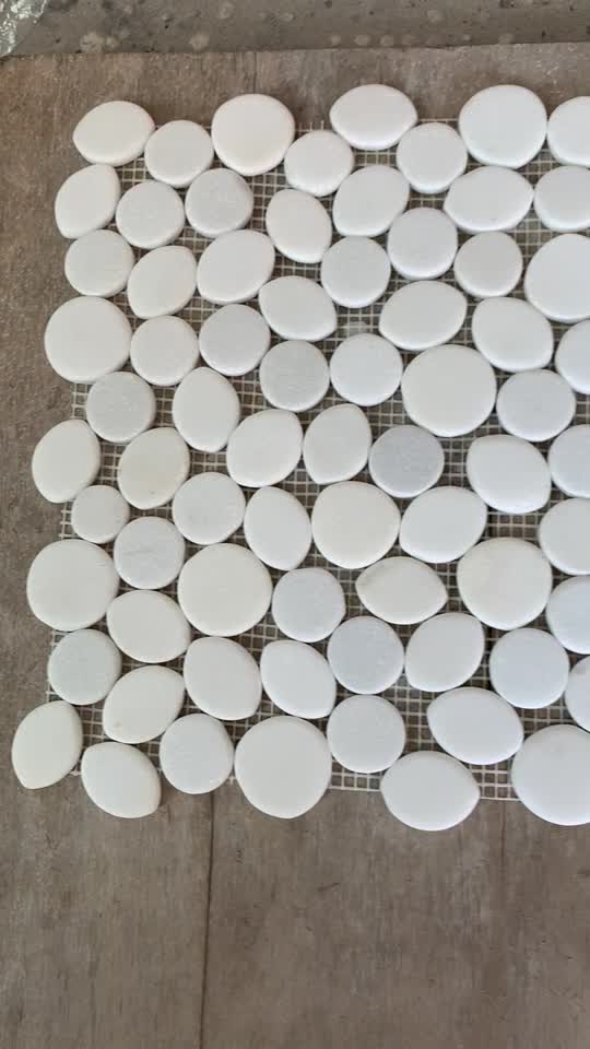 Natural Stone Pebbles Mosaic Wall & Floor Tile