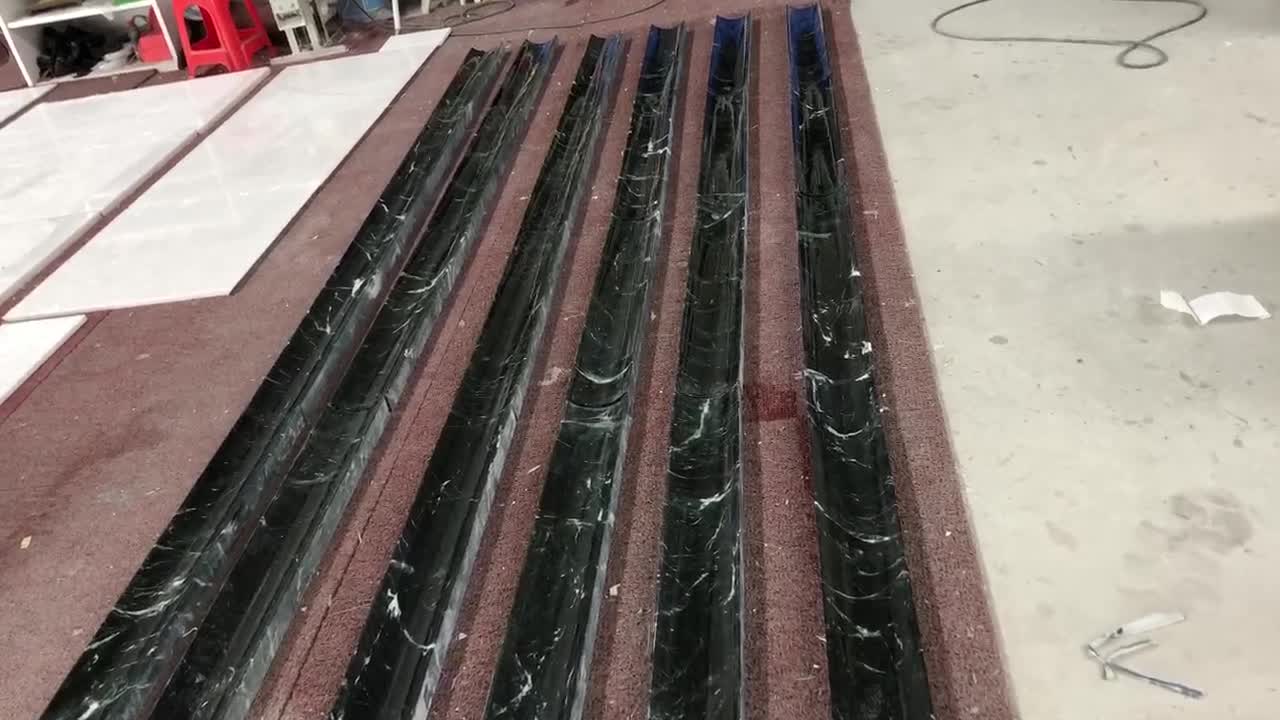 Veria Green Marble Molding&Border
