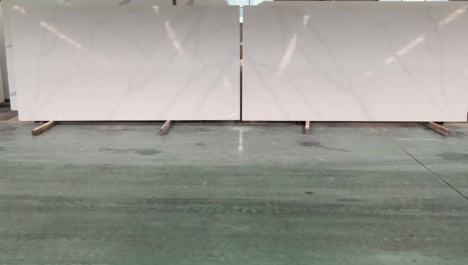 A1817B Artificial Calacatta Quartz Slabs