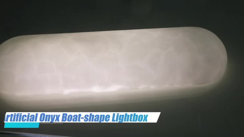 Curving Wall Lamp White Artificial Stone Customized Lighting