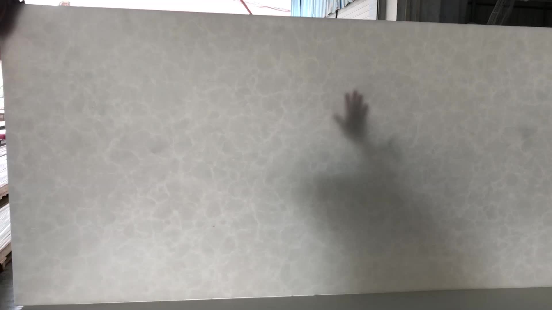 Translucent Honed White Curved Artificial Alabaster Wall Panel