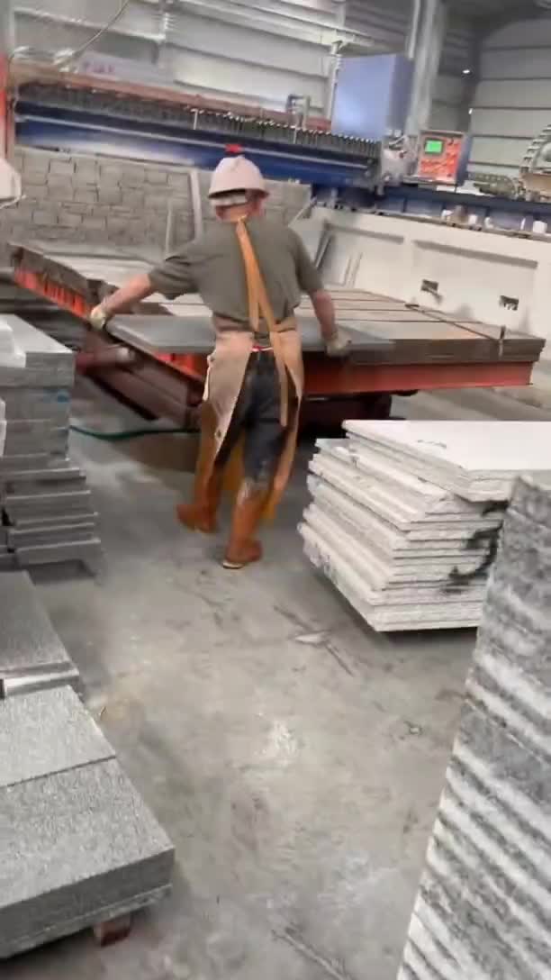 Pangdang  Light Grey Hubei New G603 Granite Flamed Paver