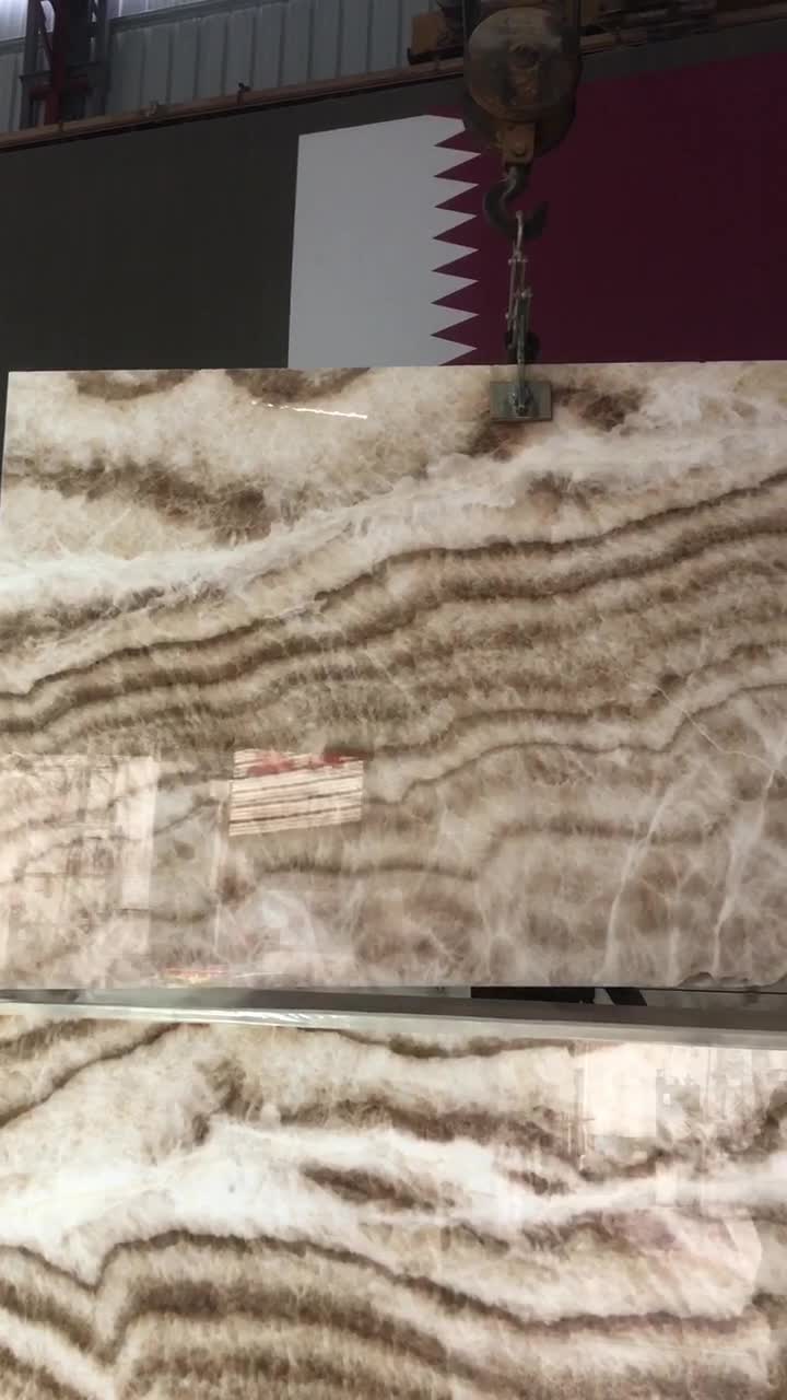 Turkey Onyx Brioche Onyx Yellow Polished For Living Room Use