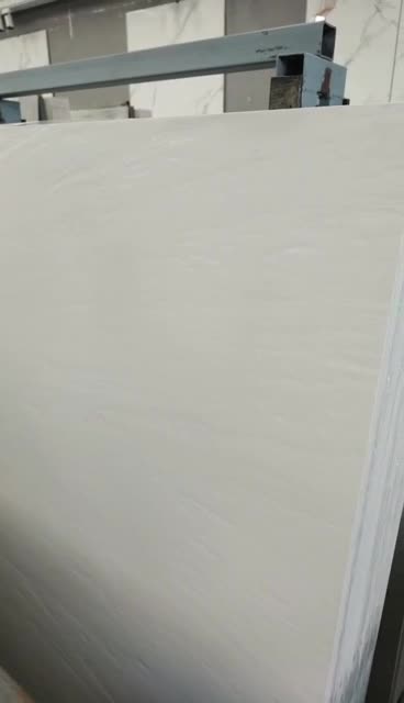 White Sintered Stone Slab Rough Satin Natural Surface