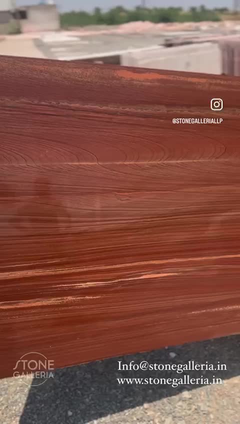 Red Teakwood Sandstone Slabs