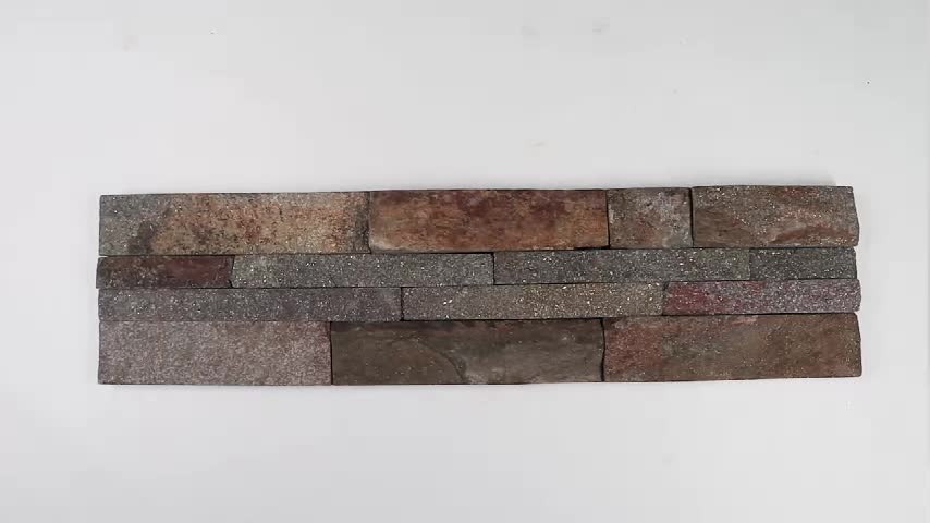 Rusty Ledger Quartzite Panels Culture Stacked Stone Veneer