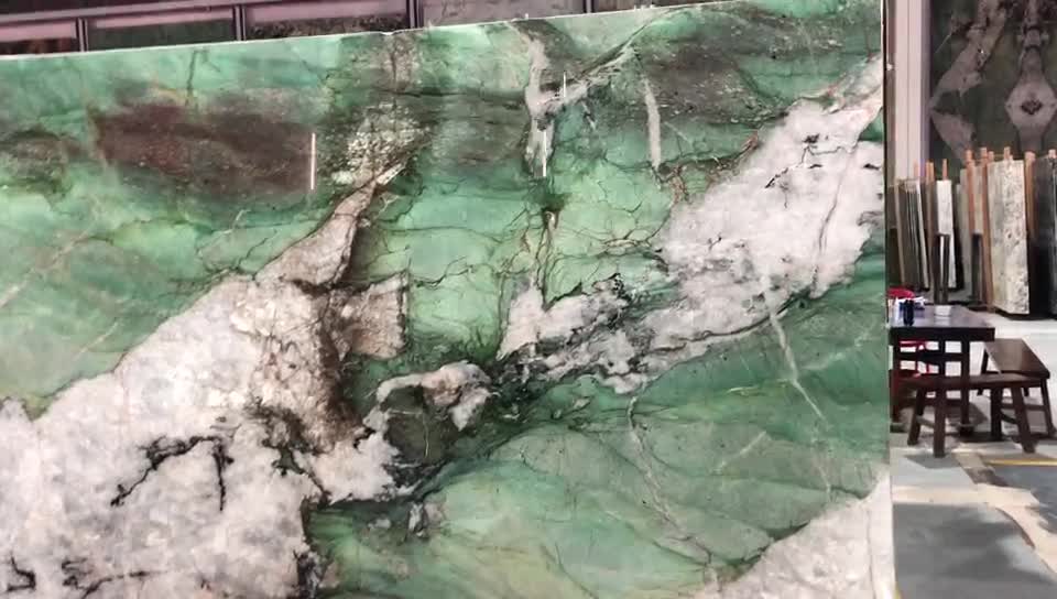 Botanic Bordeaux Emerald Green Quartzite Slabs