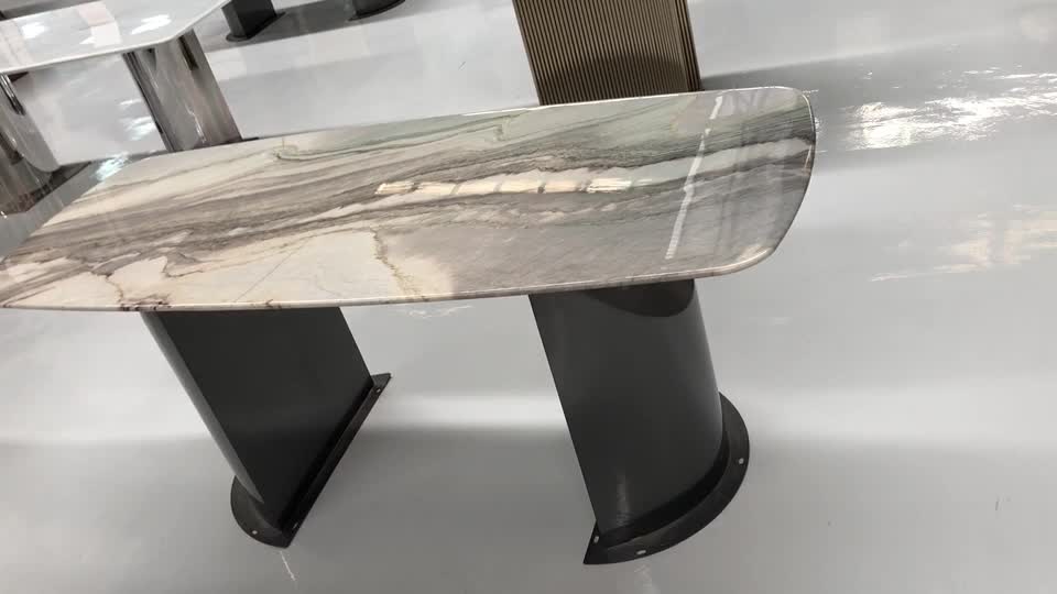 Macaubas Fantasy Quartzite Dining Table