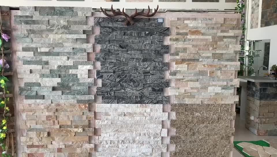 White Quartzite Ledge Stone Veneer Wall Cladding