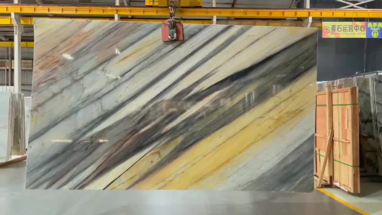 Brazil Stormy Sky Quartzite Large Slabs For Interior Design