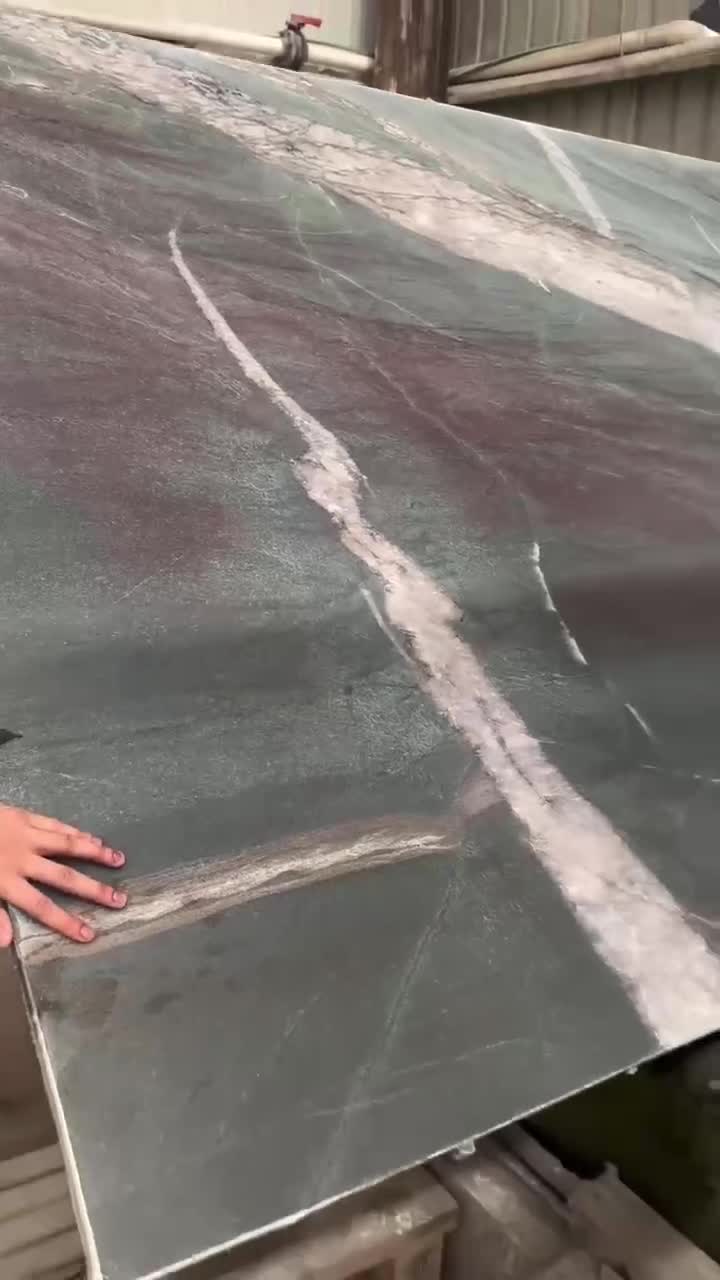 Fuchsite Crystal Quartzite Botanic Patek Philippe Green Slab