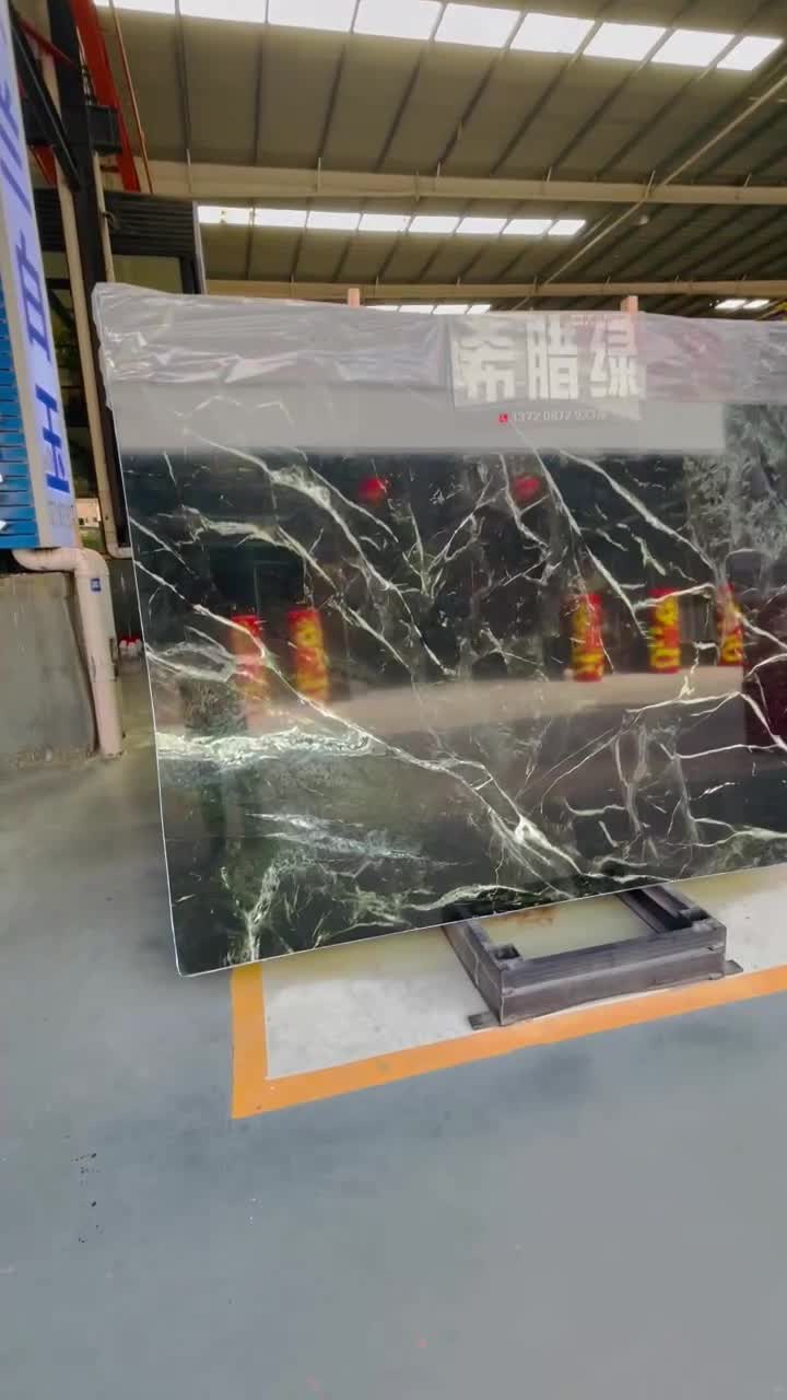 Greek Green Marble Verde Naoussa Big Slab Tile
