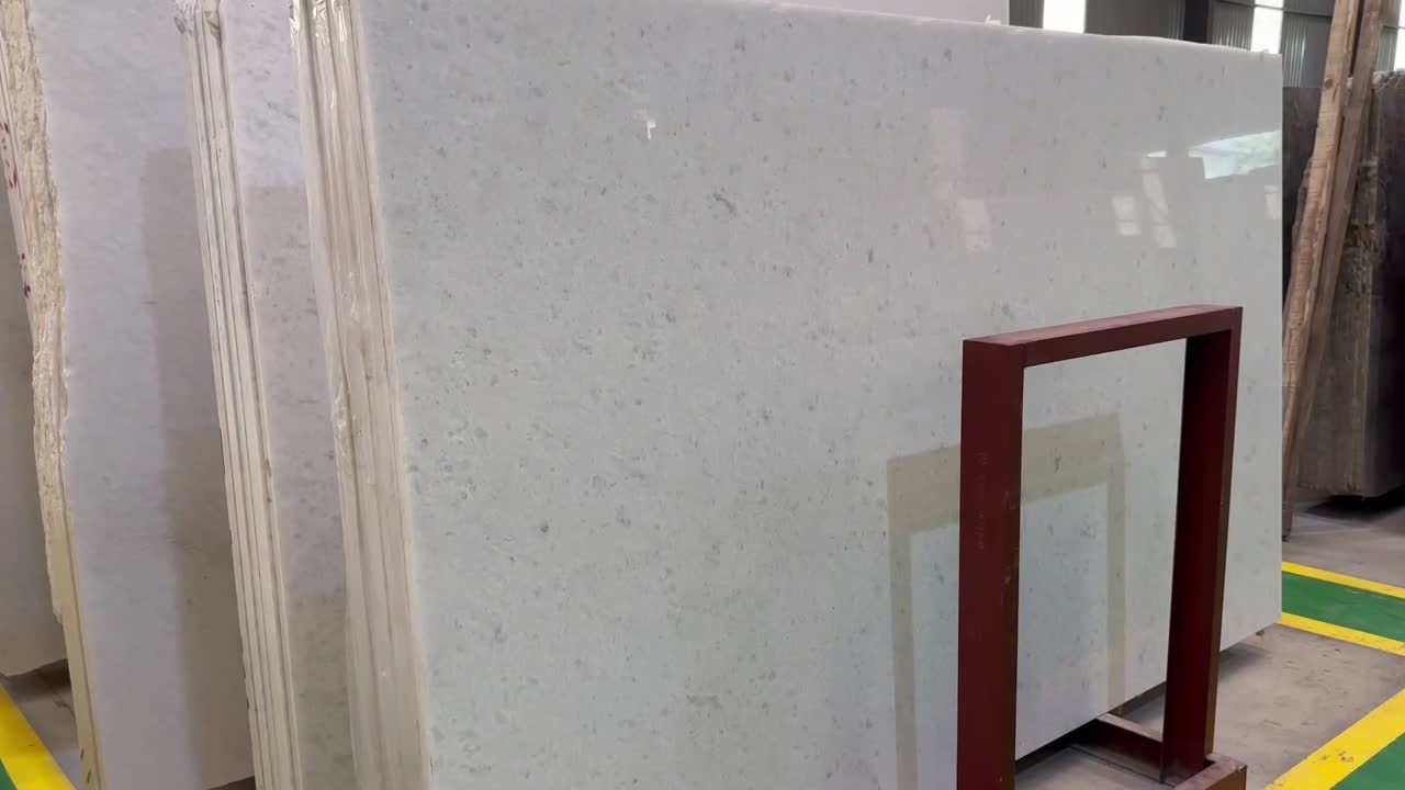 Crystal/Sparkling White Marble Stone