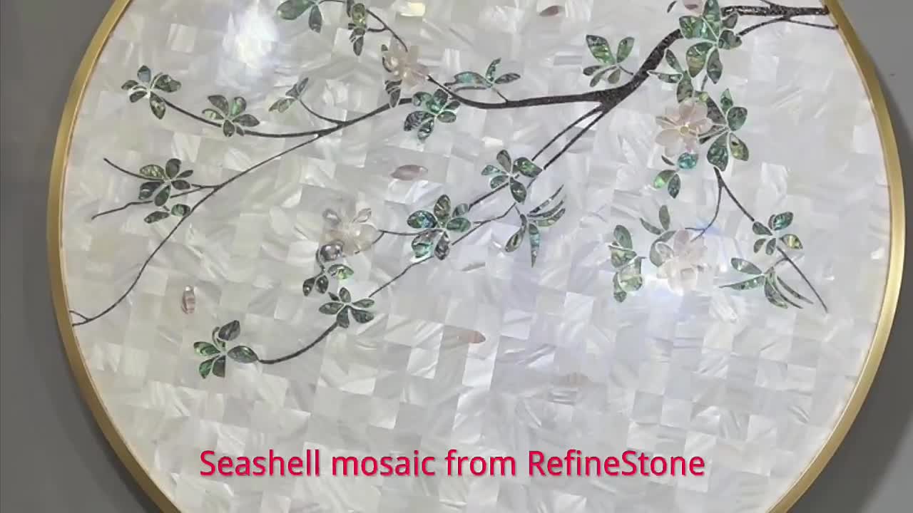 Shell Mosaic Tiles Natural Shell Mother Of Pearl Mosaic