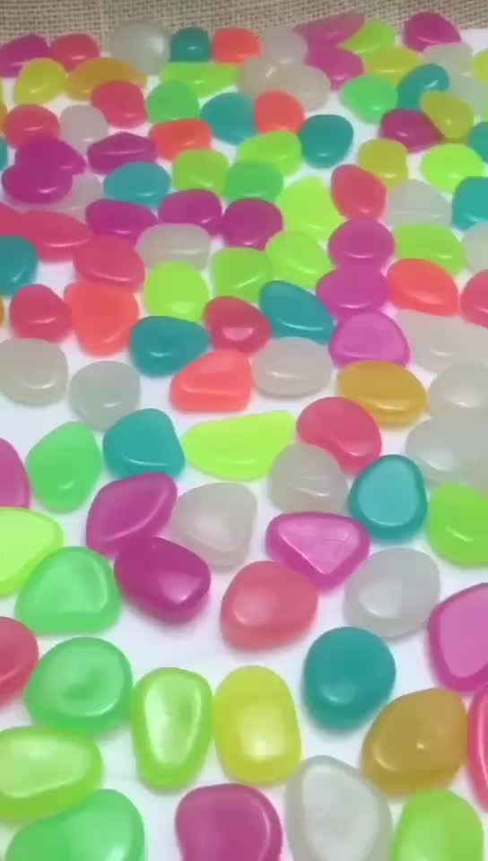 Decoration High Bright Glow In The Dark Luminous Pebble