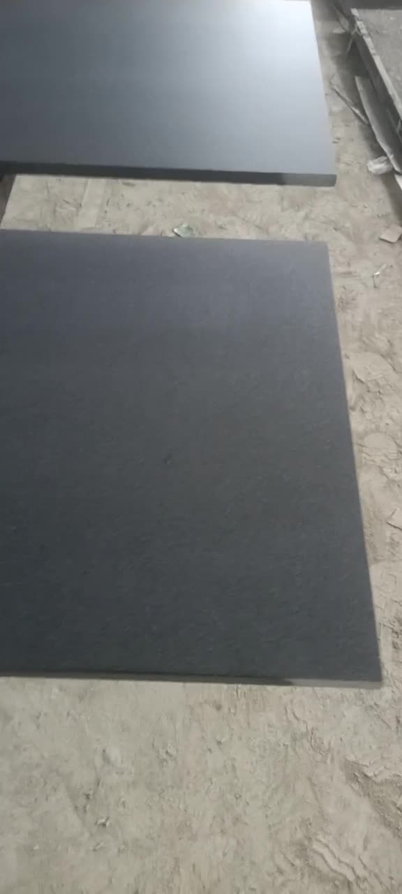 Black Granite Stone Fireplace Hearth  Slab