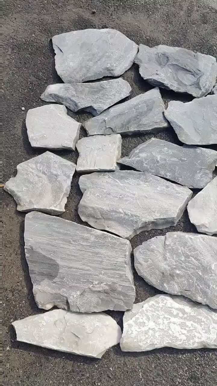 Cloudy Grey Random Flagstone Floor Paving