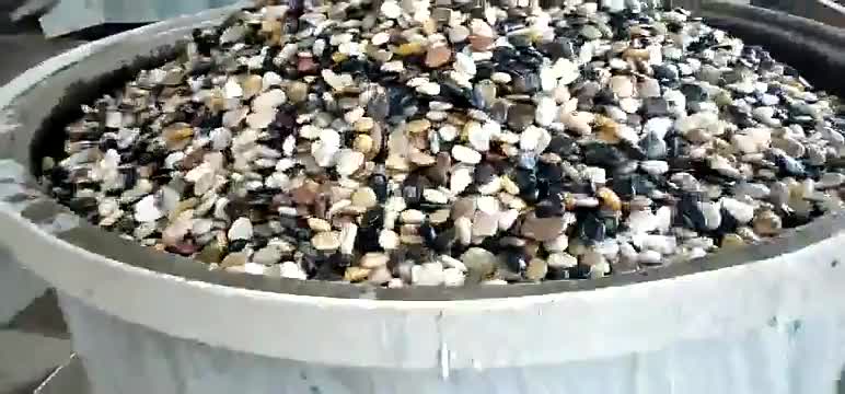 Mixed Colored Polishing River Stones
