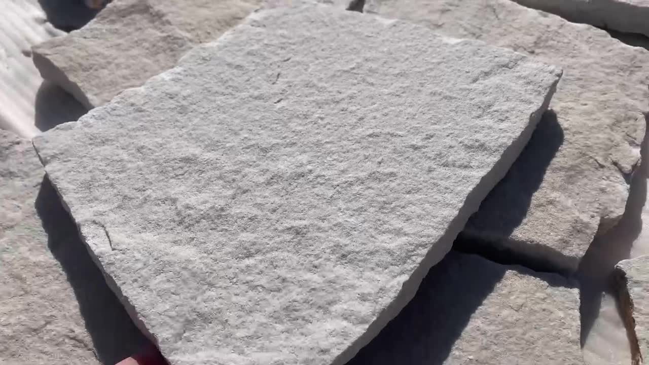 Natural Loose Stone Grey Random Flagstone Wall Cladding