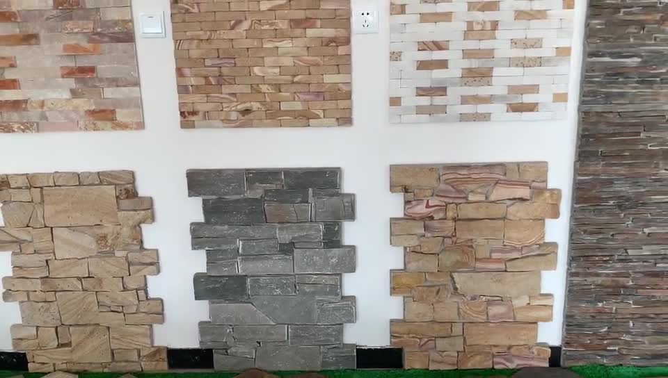Tiger Yellow  Exterior Stacked Stone Veneers  Wall Cladding