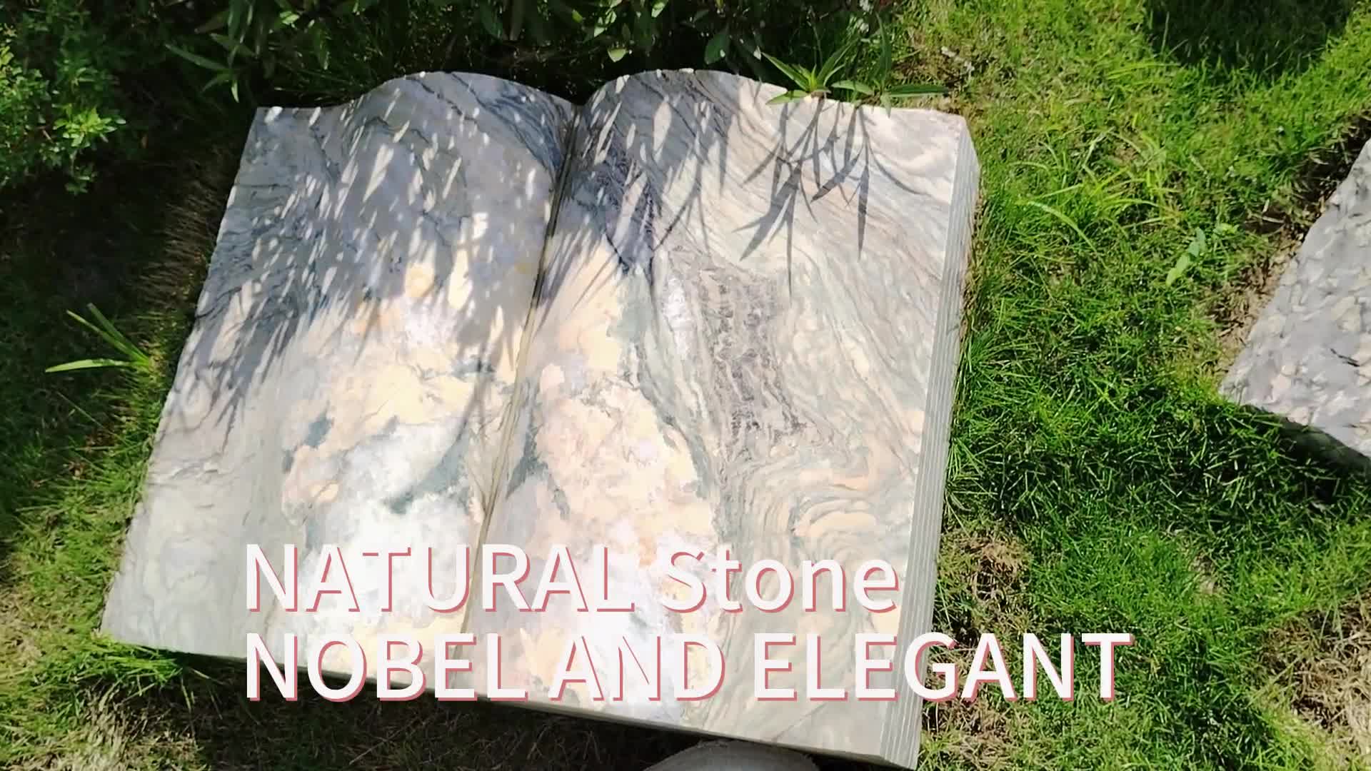 Book Shape Garden Statues For Outdoor Landscape Decoration